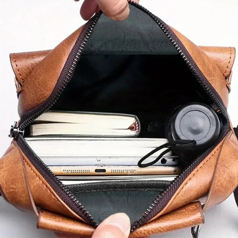 Bolso de moda, adecuado para uso diario, viajes, versátil, correas de hombro ajustables, material de Pu, ligero y simple