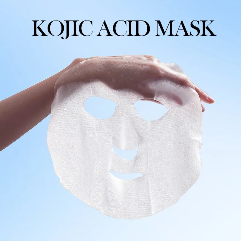5 uds SADOER mascarilla Facial de ácido kójico hidratante brillo mascarillas faciales mascarilla de hoja belleza productos para el cuidado de la piel