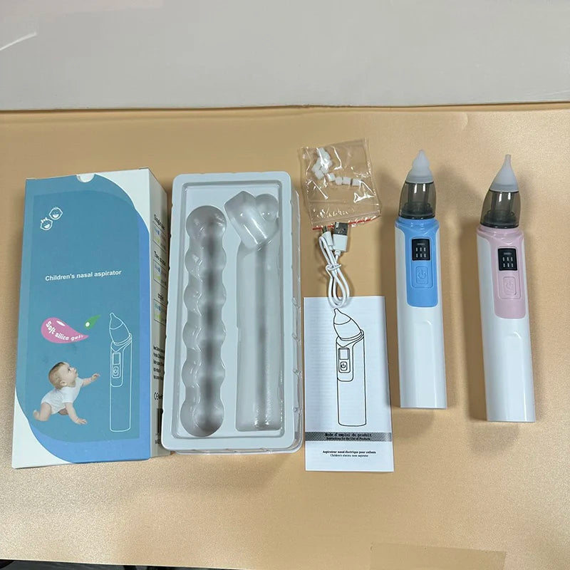 Aspirador Nasal eléctrico para bebé, nuevo patrón, versión de carga, aspirador Nasal para bebé recién nacido, succión, previene la congestión Nasal, 2025