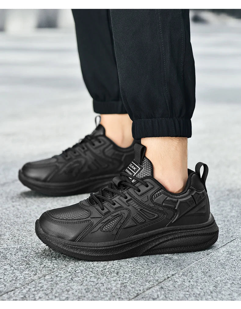 Zapatos de Chef de Hotel para las cuatro estaciones, transpirables, ligeros, antideslizantes, impermeables, a prueba de aceite, zapatos de trabajo de cocina, calzado deportivo informal para exteriores para hombre