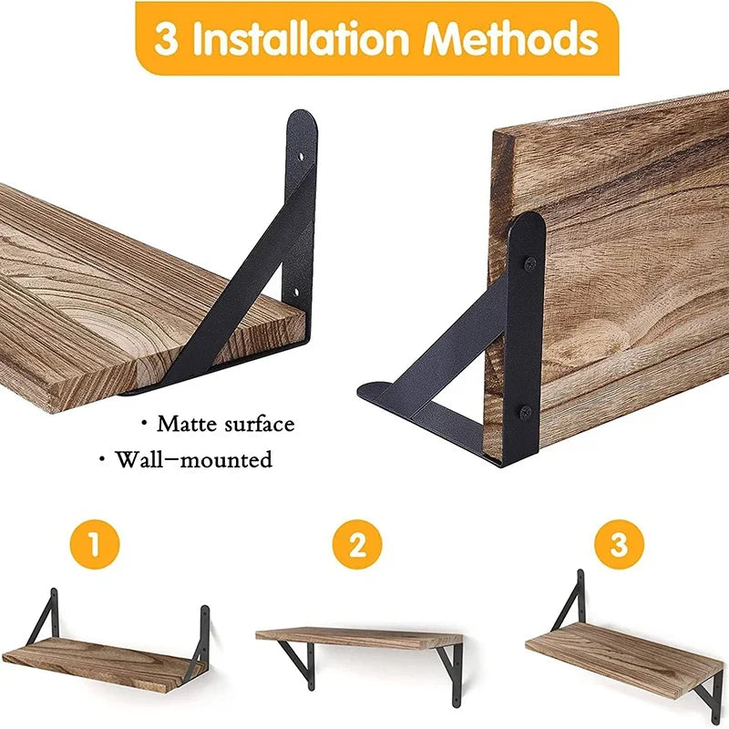 Estantes de pared flotantes de madera, estantes colgantes para baño, estante de almacenamiento, organizador de cocina, muebles, soporte de exhibición para sala de estar