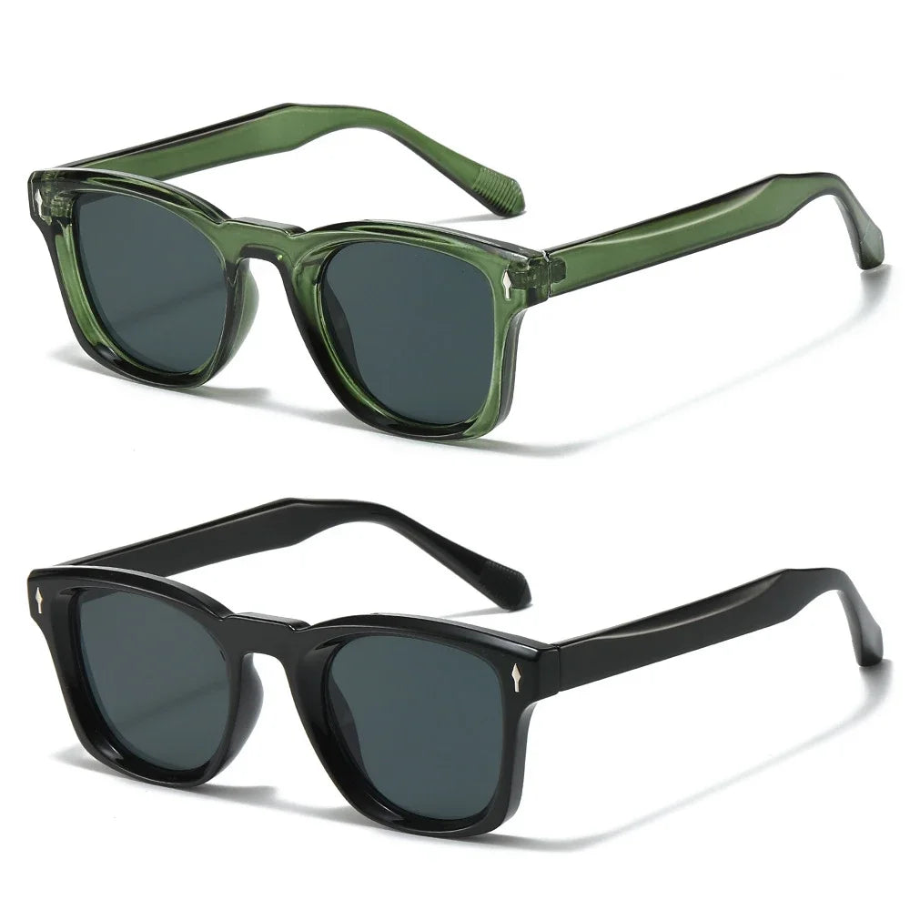 2025 Nuevas gafas de sol cuadradas para hombres Arrove Docration Fashion Simplify Gafas de sol unisex UV400 Adecuado para una escena versátil