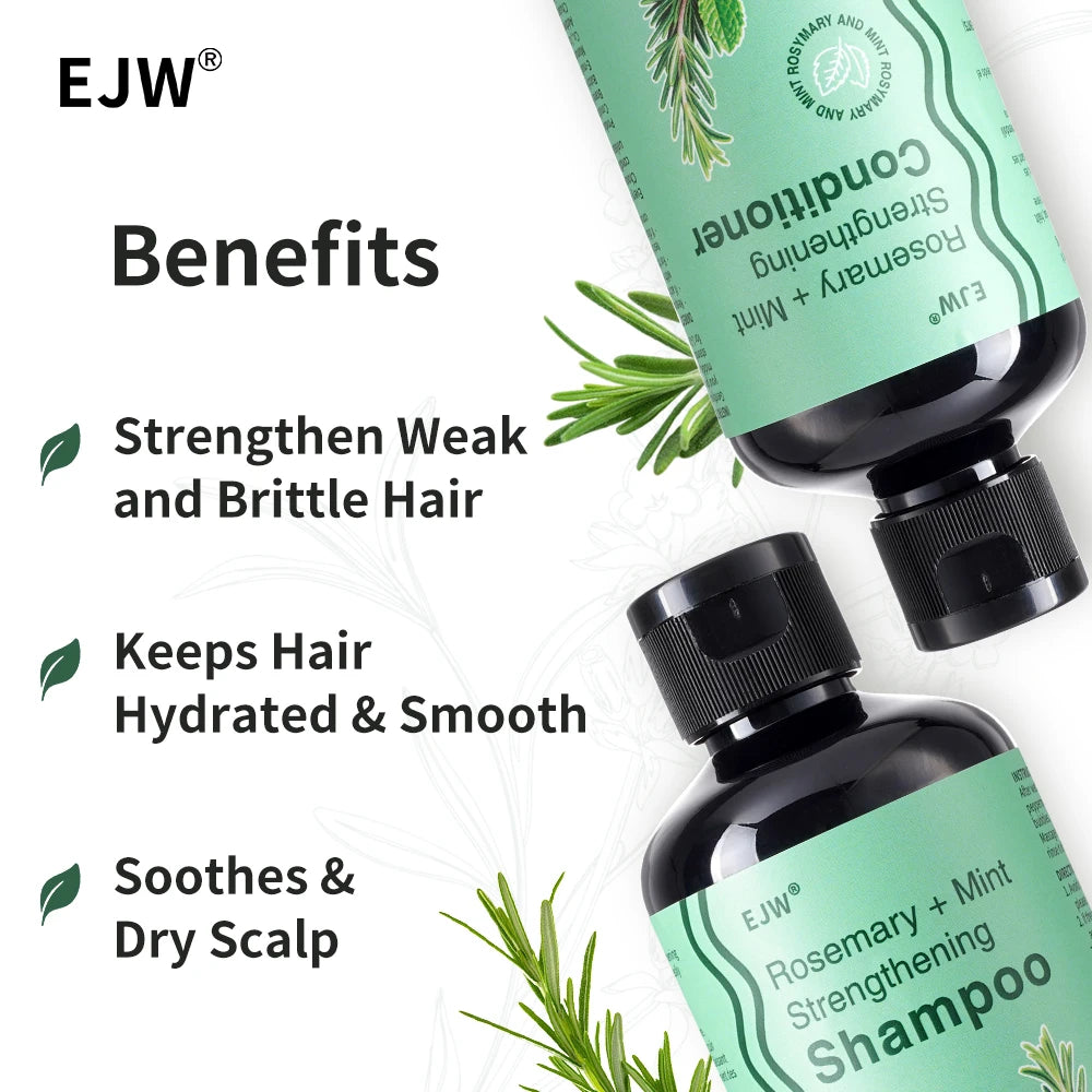 Champú de Romero, Acondicionador, Mascarilla Capilar y Aceite para Cabello Fino, Nutre las Raíces del Cabello y Fortalece el Cabello Fino