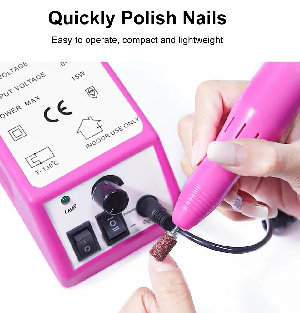 20000rpm, máquina de taladro de uñas profesional, lima de uñas eléctrica para manicura, uñas y manicura