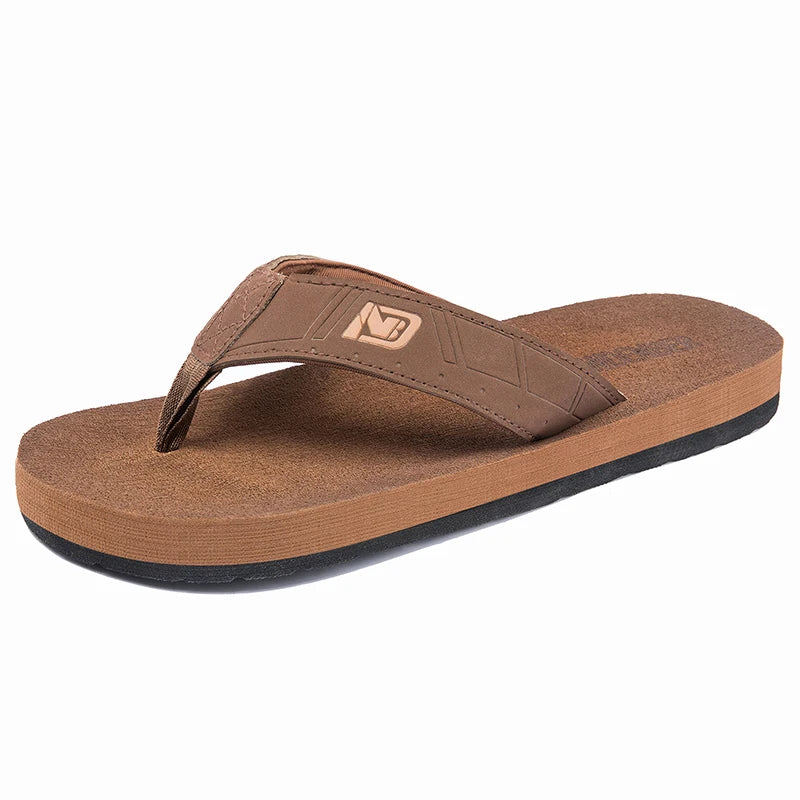 Chanclas informales para hombre, sandalias de playa, antideslizantes, planas, zapatos de casa para interiores, Verano