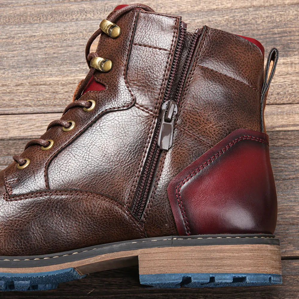 Talla 7-13 Botines para hombre Botas de cuero para hombre Bota de marca para hombre # AL605
