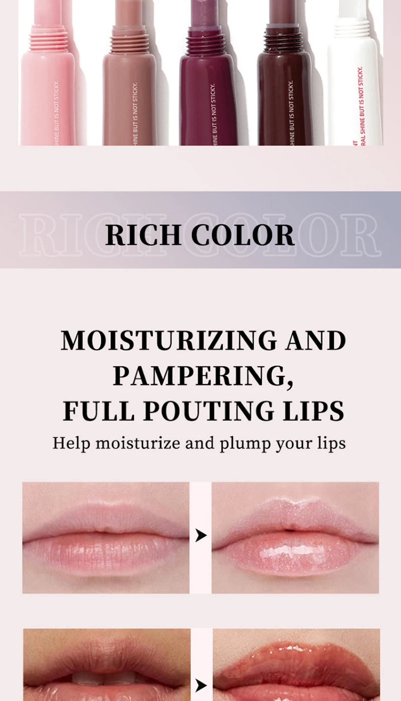 Bálsamo labial hidratante, espejo, brillo de labios, vainilla, menta, café helado, pastel, olor, lápiz labial, maquillaje de aceite de labios transparente