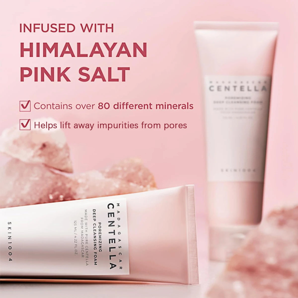 SKIN1004 Madagascar Centella Poremizing Deep Cleansing Foam 125ml, Espuma Rica en Espuma, Limpieza Profunda, K-Beauty, Maquillaje Coreano