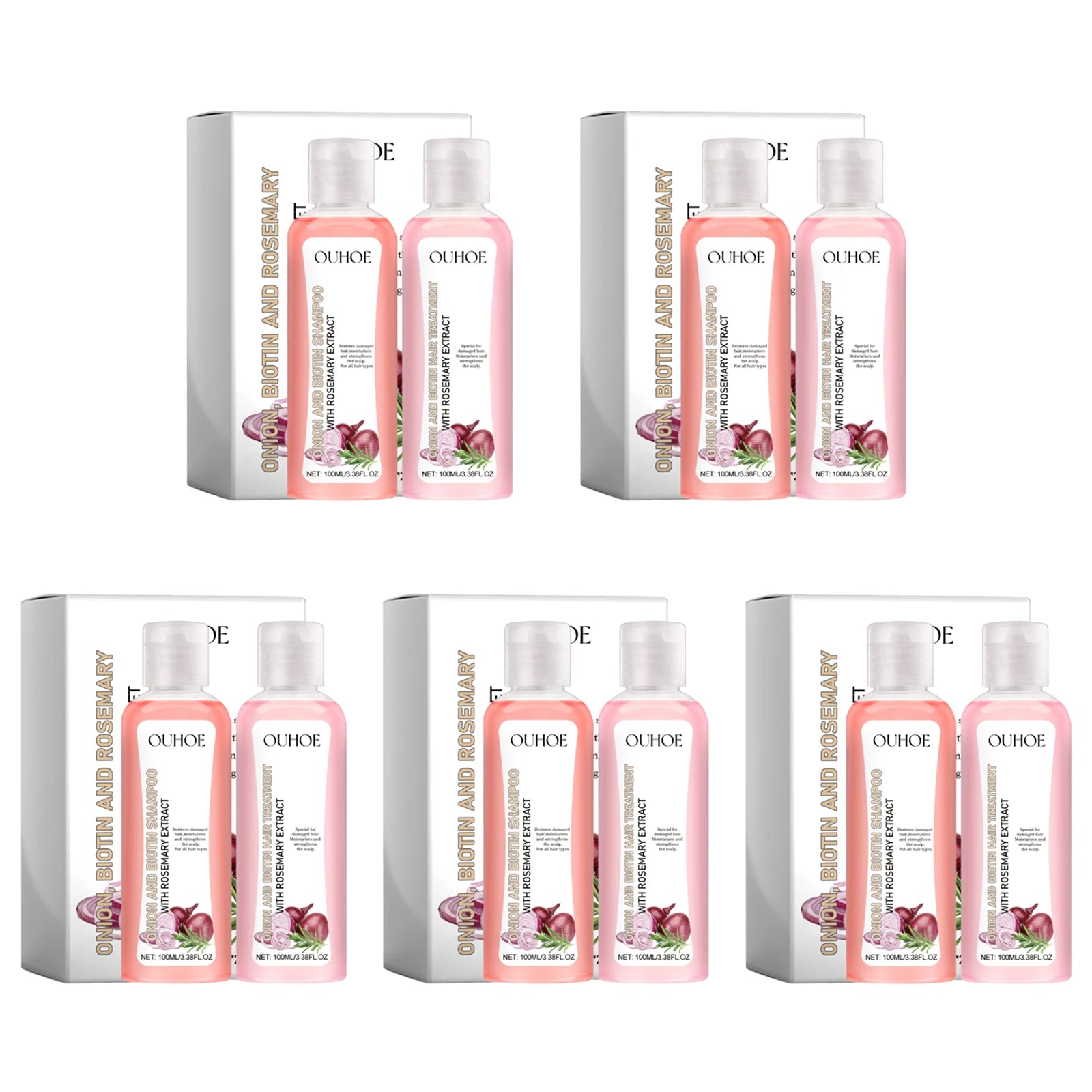 Biotina-Juego de champú de Romero para el cuidado del cabello, acondicionador para todo tipo de cabellos, libre de Parabeno, regalo para el cuidado del cabello saludable