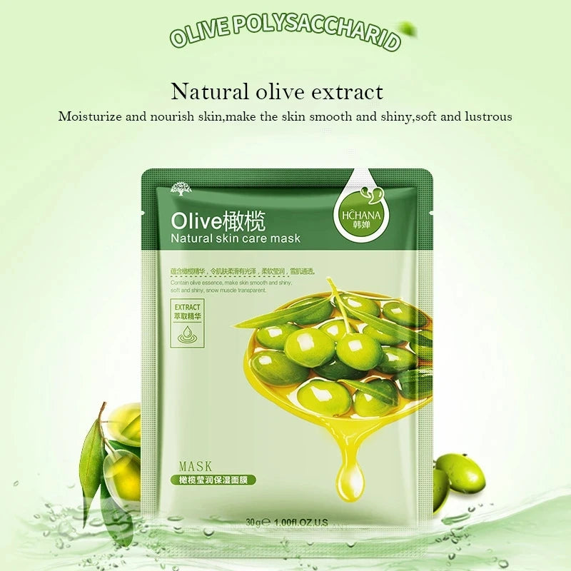 Mascarilla Facial de plantas naturales, máscara Facial hidratante, Control de aceite, antienvejecimiento, fruta, Aloe, hoja coreana, productos de belleza y cuidado de la piel, 30 piezas