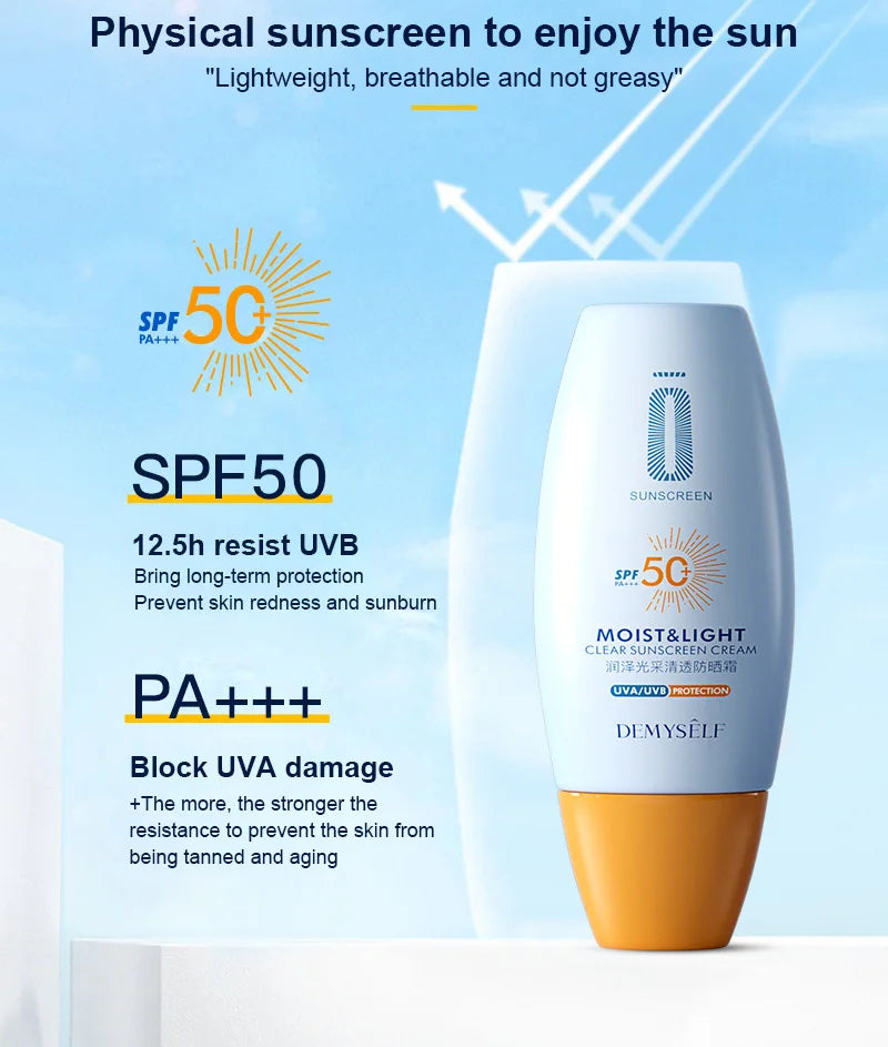 Protector solar SPF50 + protector solar para el cuerpo Facial crema solar blanqueadora bloqueador solar crema protectora de la piel antienvejecimiento hidratación con control de aceite