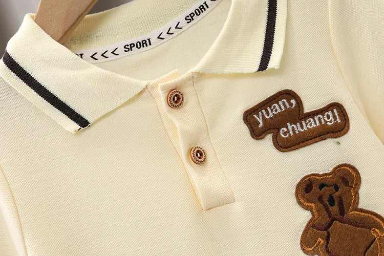 Ropa para niños, ropa para madres y niños, conjuntos para niños, camiseta, pantalones cortos, traje de moda de manga corta de algodón de verano, 2 uds.