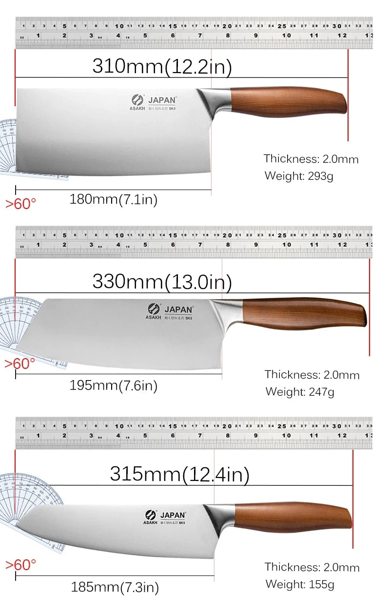 Juego de cuchillos de cocina de acero inoxidable, cuchillo para cortar carne, pescado, verduras, cuchillo de carnicero, cuchillo de Chef japonés con caja de regalo