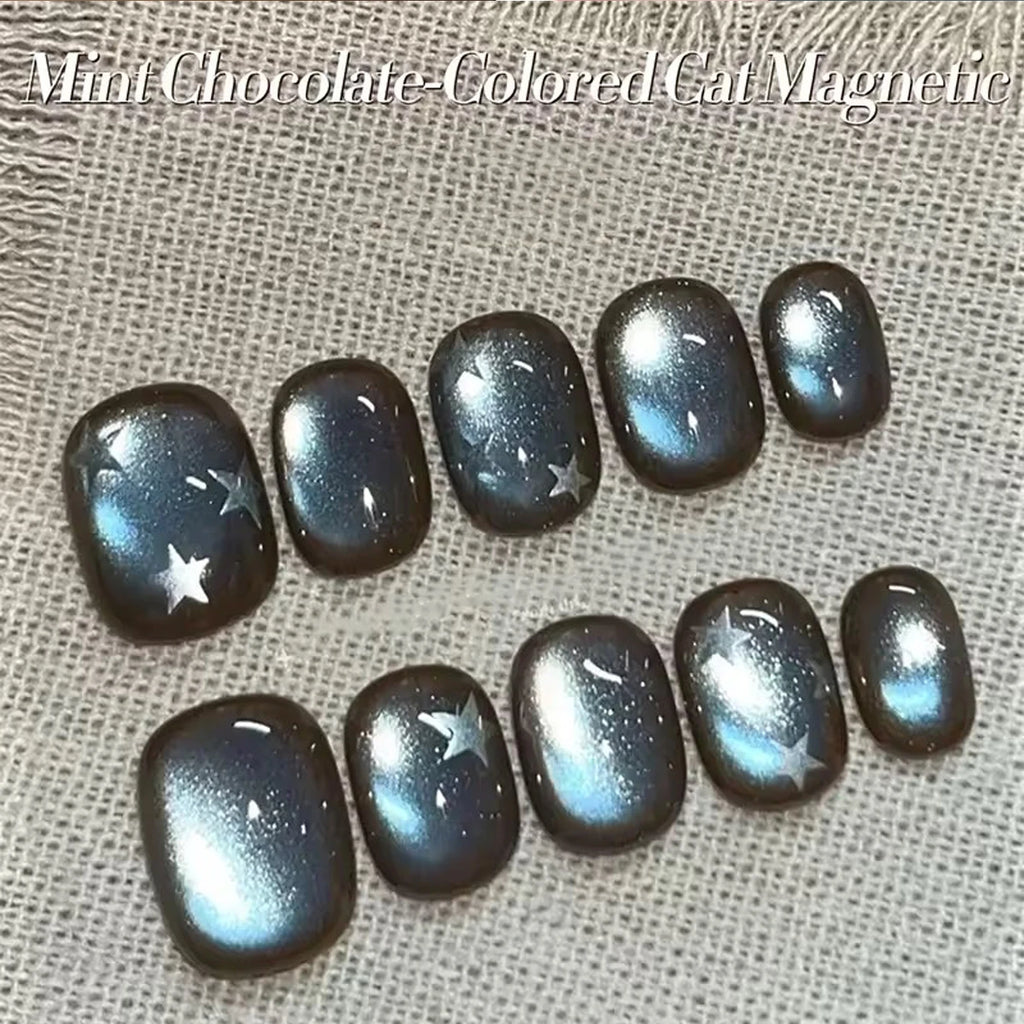 1-12 Uds. Esmalte de Uñas en Gel Magnético Ojo de Gato Marrón con Luz Azul, Larga Duración, Novedad 2026, Suministros para Uñas, Arte de Uñas, Venta Caliente