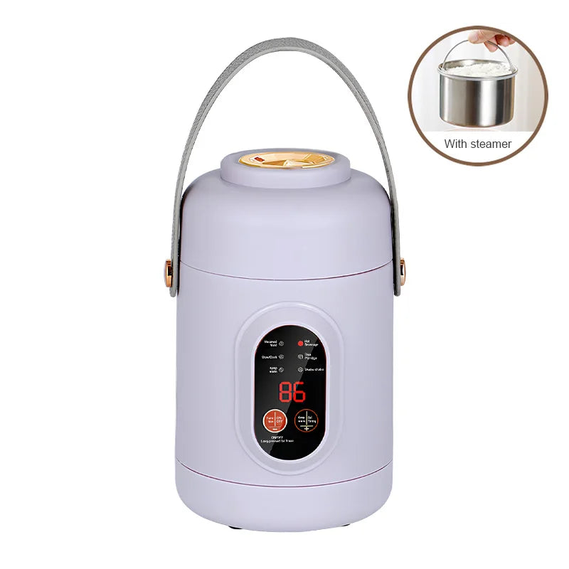 Nueva olla arrocera multifuncional, hervidor eléctrico portátil pequeño de viaje, Cocina eléctrica para el hogar, olla caliente de 110V, enchufe europeo de 220V EE. UU./220V