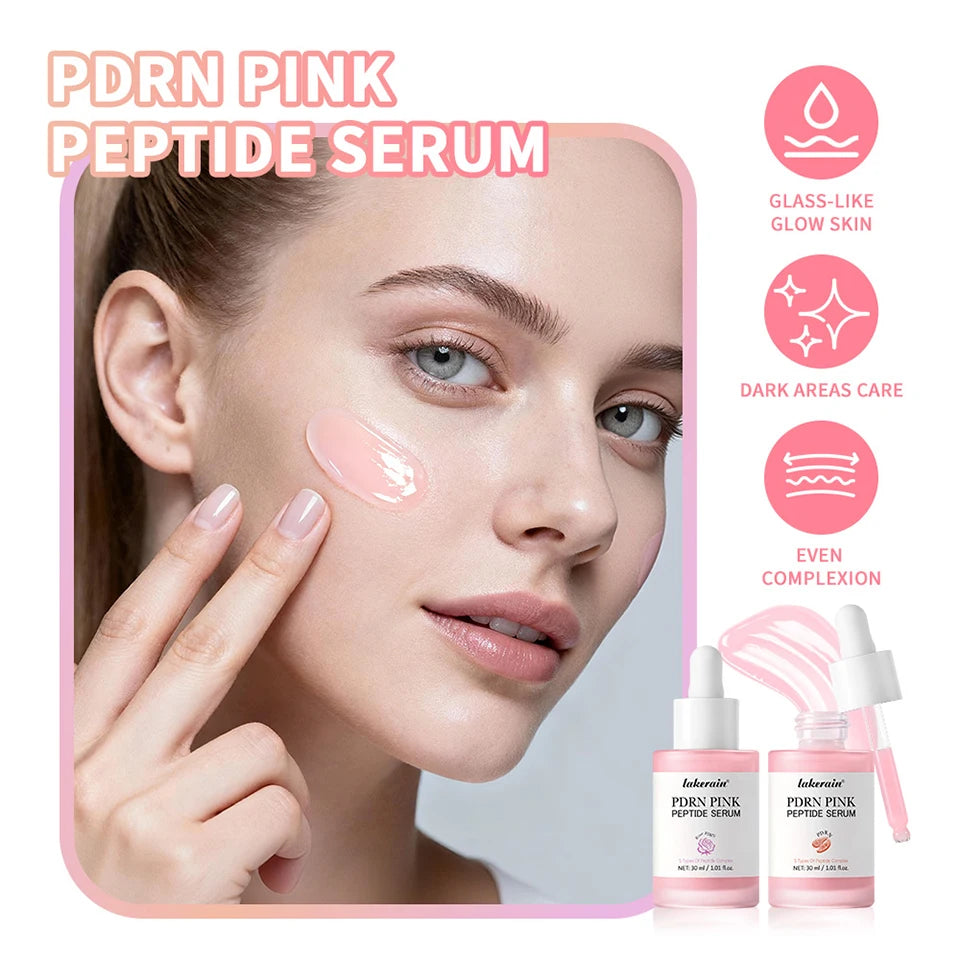 Salmón DNA PDRN, suero péptido rosa, suero brillante rosa, elimina la oscuridad de la piel, hidratante, reafirmante, cuidado de la piel coreano