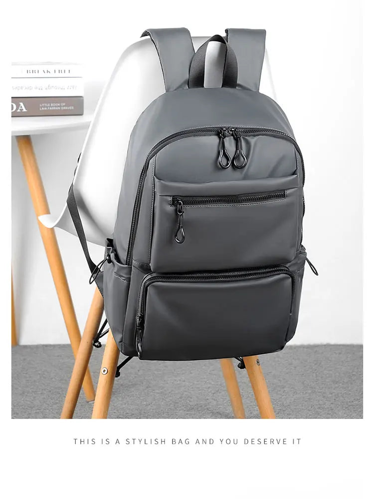 Mochila para ordenador de 14 pulgadas, mochila sencilla y duradera de gran capacidad para hombre, mochila de viaje ligera para hombre, mochila escolar para estudiantes