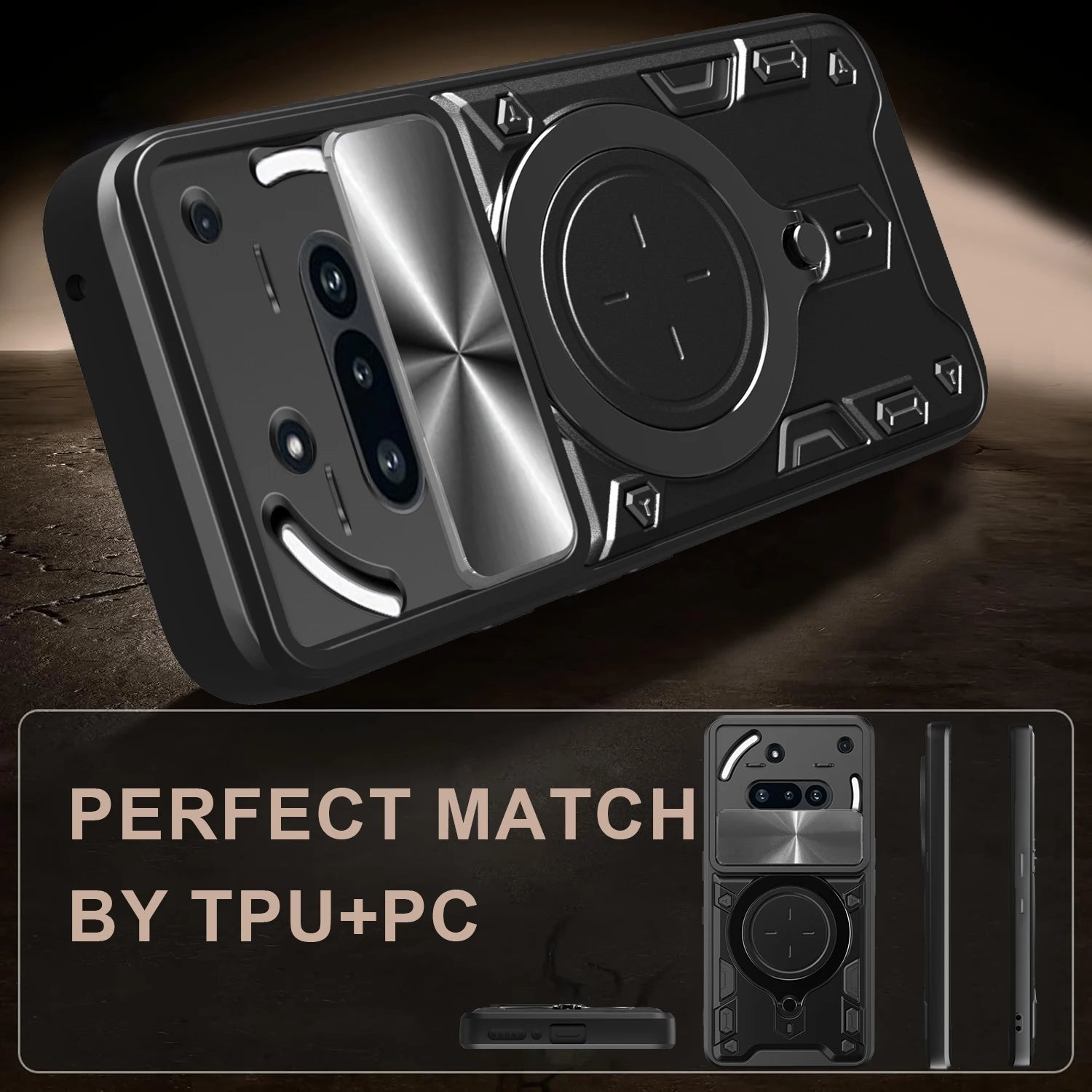 Funda protectora para nada teléfono 3a, funda con soporte de anillo, protección de lente, Fundas Coque Capa
