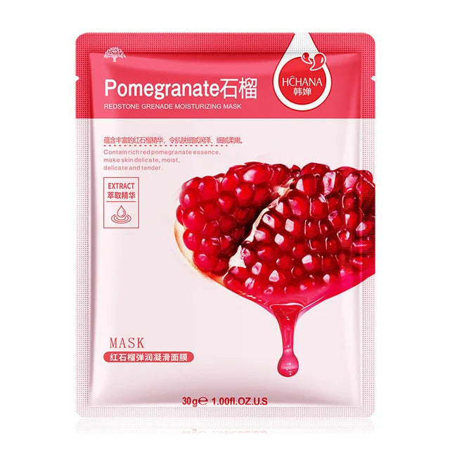 Mascarilla Facial de plantas naturales, máscara Facial hidratante, Control de aceite, antienvejecimiento, fruta, Aloe, hoja coreana, productos de belleza y cuidado de la piel, 30 piezas