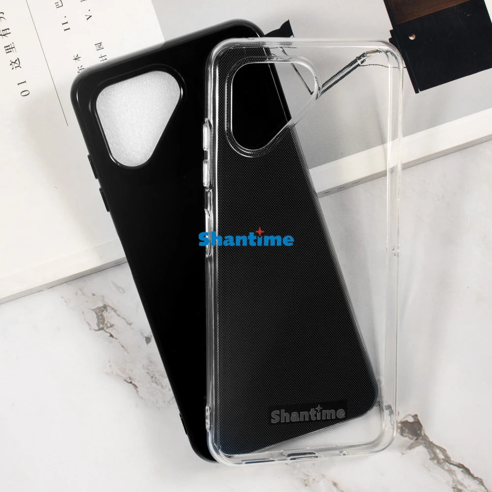 Funda blanda + paquete de 2 protectores de pantalla de vidrio templado para protección de cuerpo completo Fairphone 4