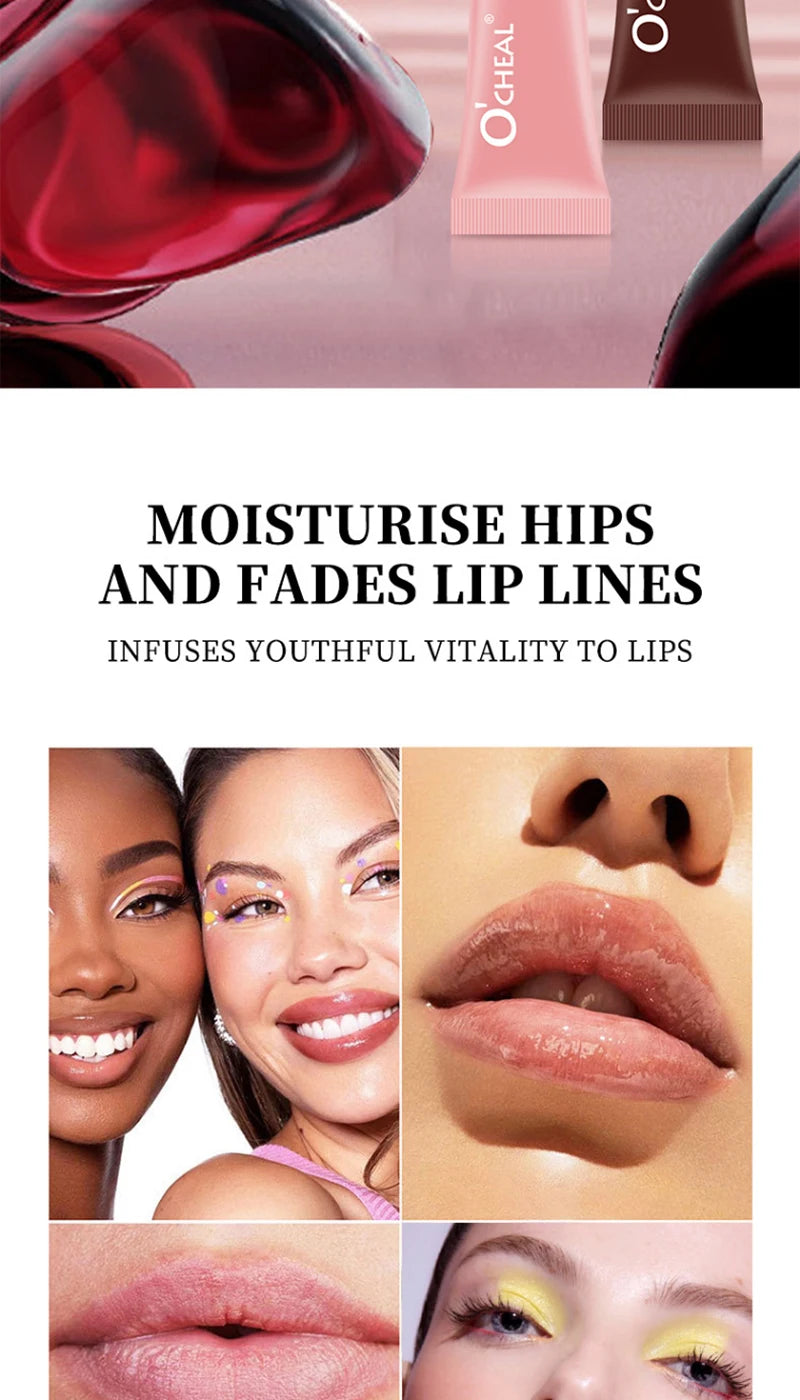 Bálsamo labial hidratante, espejo, brillo de labios, vainilla, menta, café helado, pastel, olor, lápiz labial, maquillaje de aceite de labios transparente
