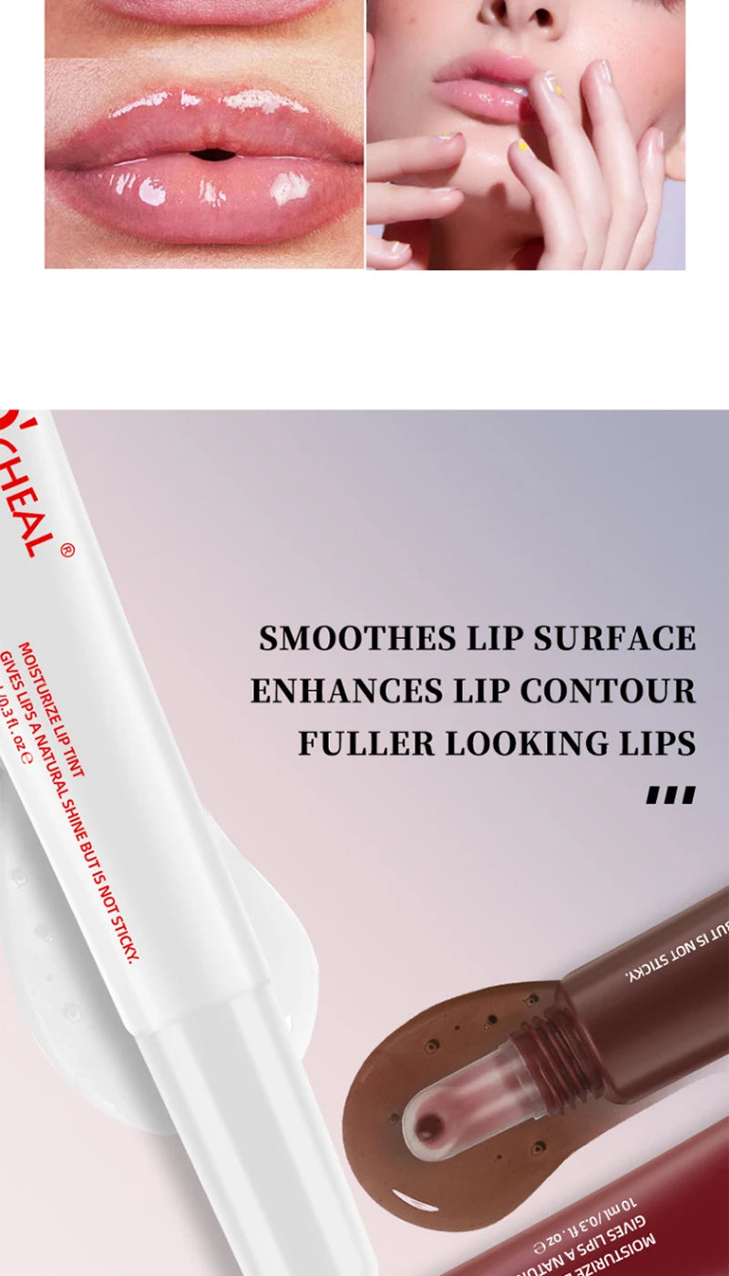 Bálsamo labial hidratante, espejo, brillo de labios, vainilla, menta, café helado, pastel, olor, lápiz labial, maquillaje de aceite de labios transparente