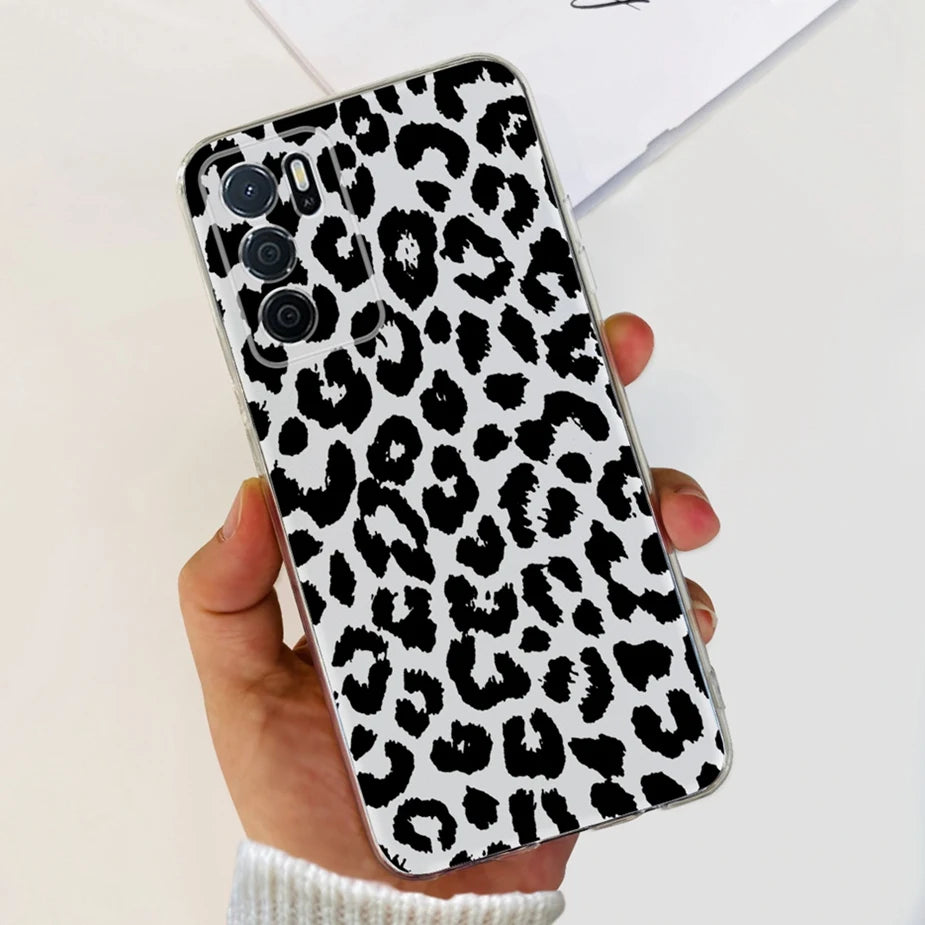 Para Oppo A16 A16s funda elegante pintada contraportada suave funda de teléfono delgada para Oppo A16s OppoA16 s CPH2269 Coque Fundas carcasa de parachoques
