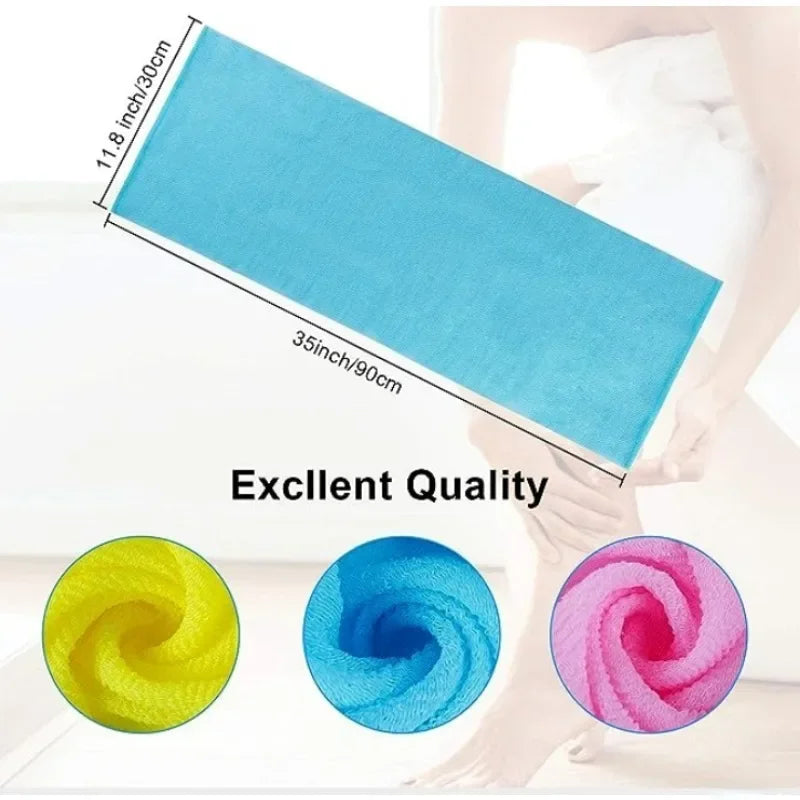 Paño exfoliante de belleza para la piel, toalla japonesa para el baño, Toalla de baño de nailon, toalla para pulir la piel, herramienta para depurar la espalda y el cuerpo