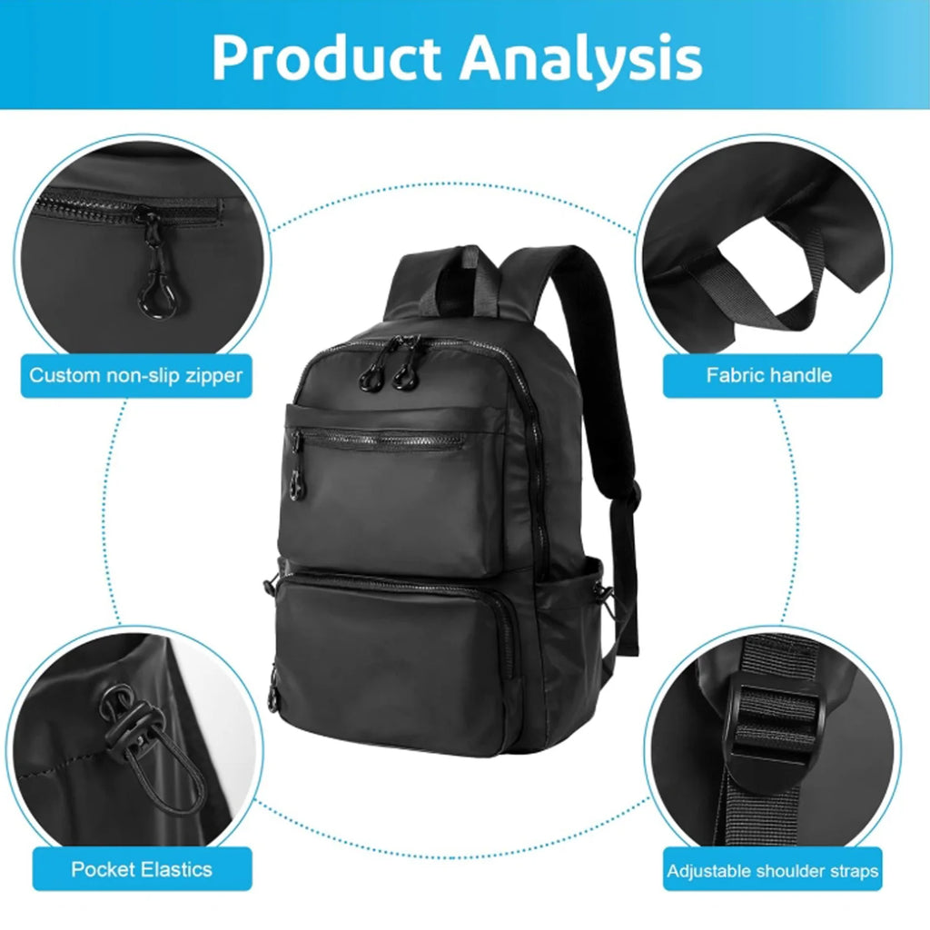 Mochila para ordenador de 14 pulgadas, mochila sencilla y duradera de gran capacidad para hombre, mochila de viaje ligera para hombre, mochila escolar para estudiantes