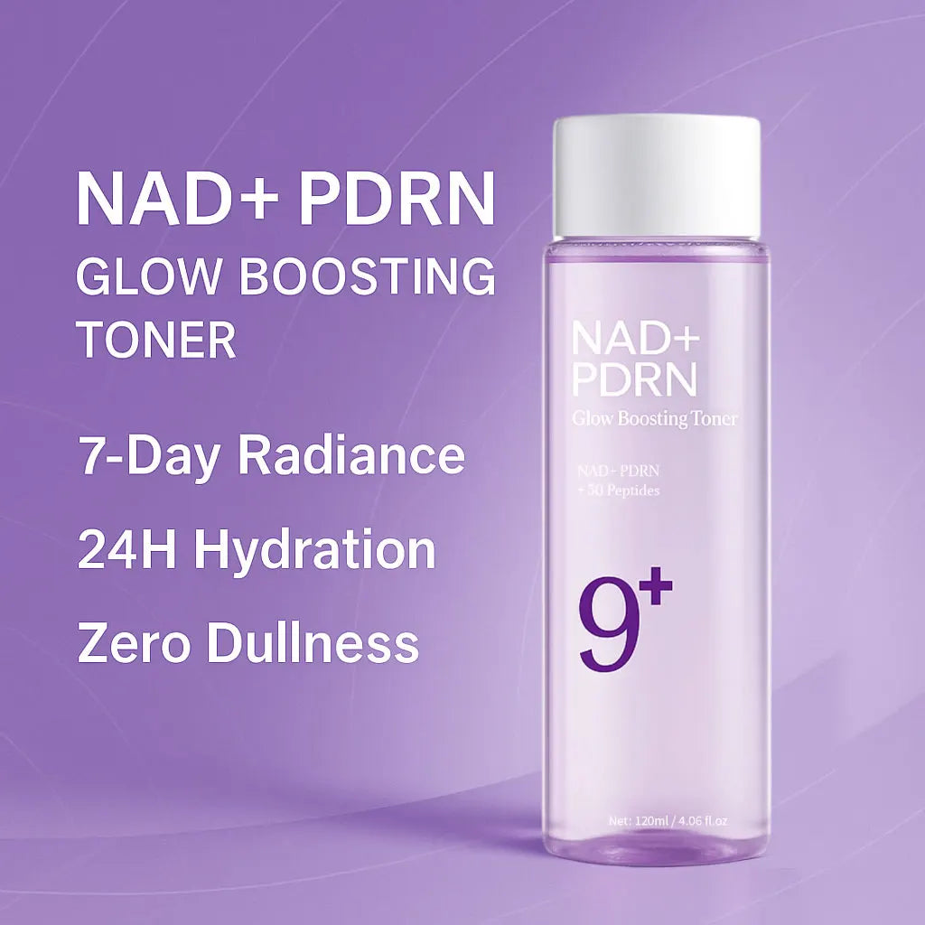 NAD+PDRN Tónico que aumenta el brillo, reafirmante, hidratante, elasticidad, desvanece las líneas finas, esencia hidratante para el cuidado de la piel para pieles secas, 120ML