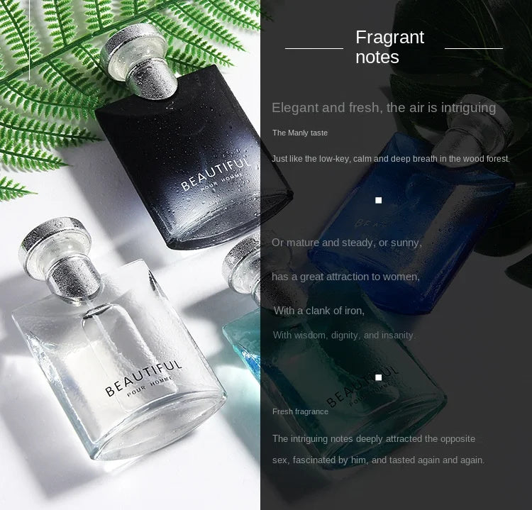 Fascination-Perfume para Hombre, 100ml, fragancia de Colonia de larga duración, aroma de té, feromonas para Hombre, fragancia Original en aerosol, Parfum para Hombre