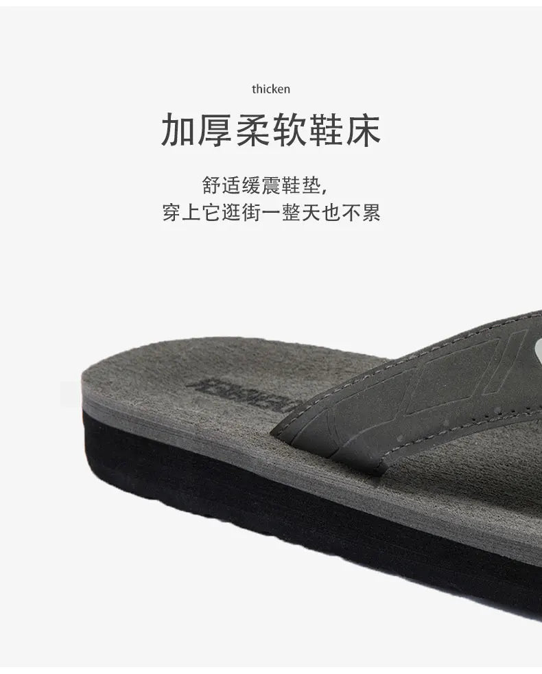 Chanclas informales para hombre, sandalias de playa, antideslizantes, planas, zapatos de casa para interiores, Verano