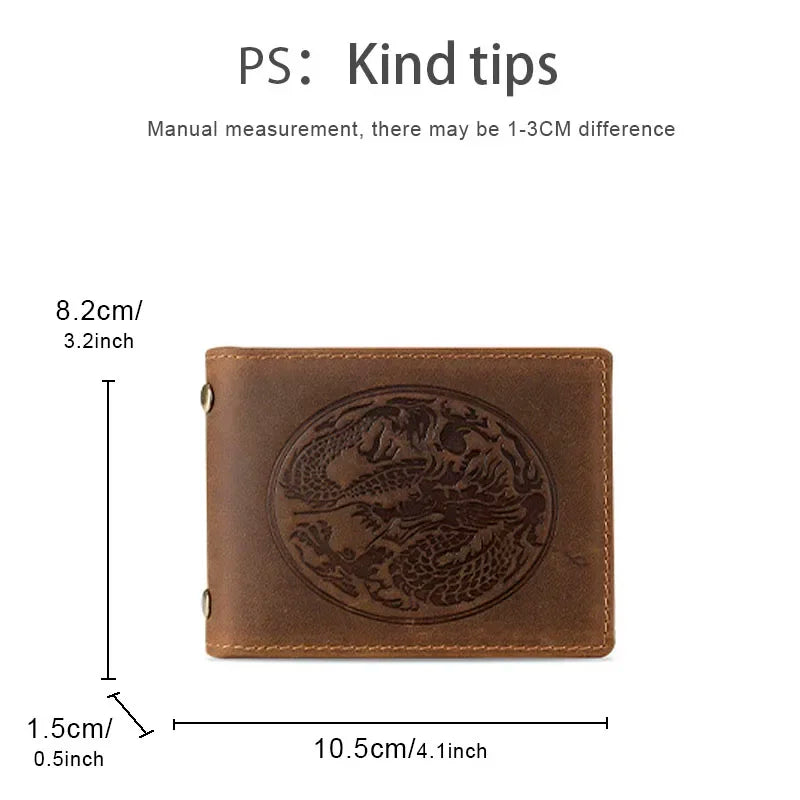 Tarjetero de cuero auténtico para hombre, cartera para documentos de coche, de alta calidad, para licencia de conducir, 8,2x10,5 cm