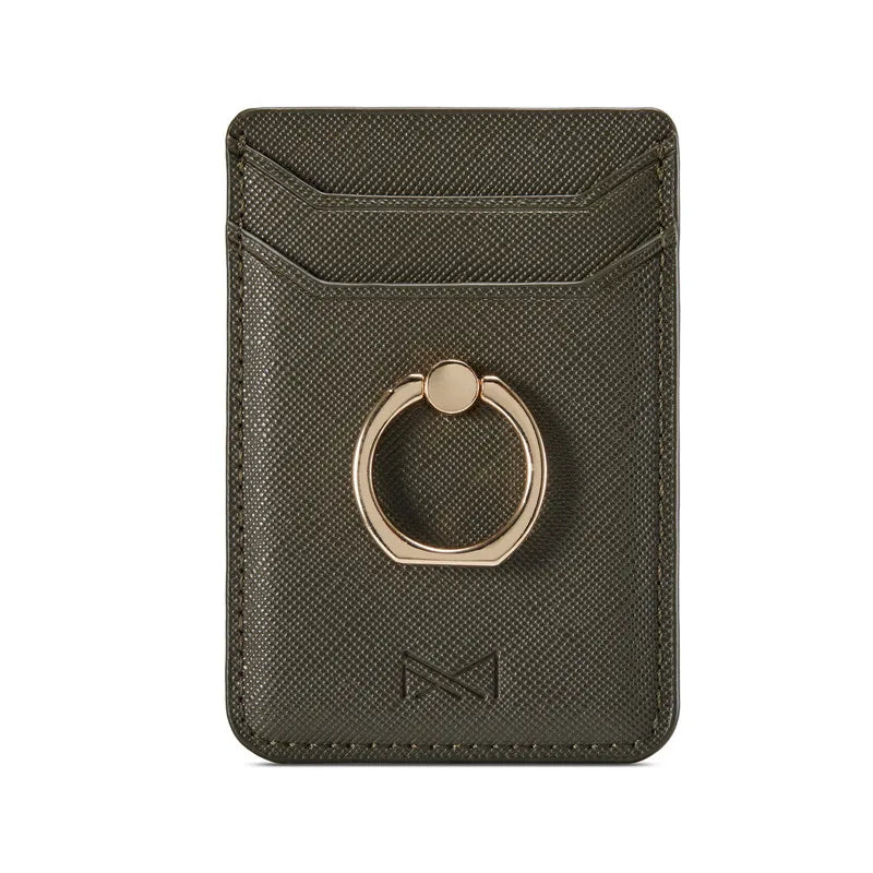 Tarjetero de cuero adhesivo 3M adhesivos tarjeta de identificación de crédito teléfono móvil bolsillo trasero funda tipo billetera pegatina soporte para teléfono Suporte Celular