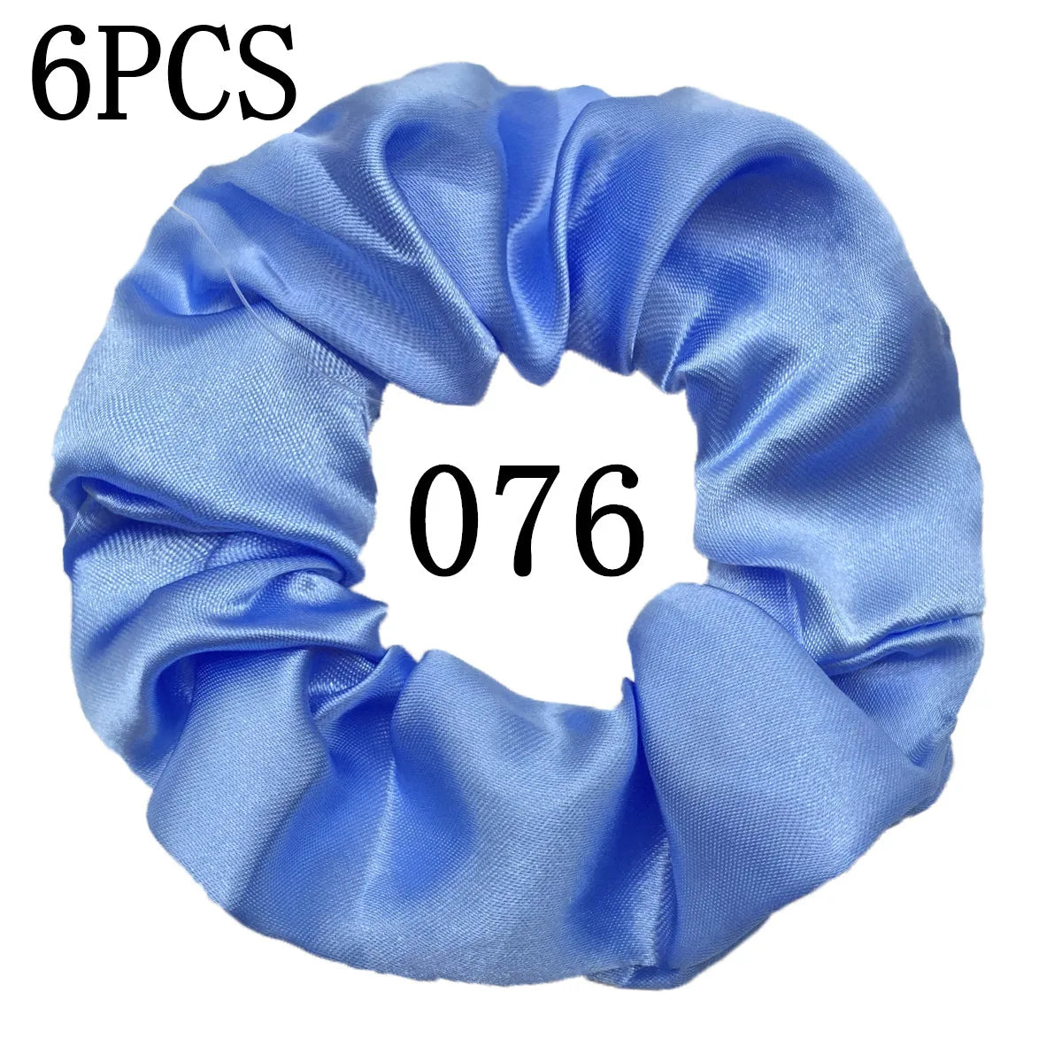 6 unids/lote, bandas para el pelo, lazos, cuerdas, soporte para cola de caballo para mujeres o niñas, accesorios, tocados de satén, Color sólido 100