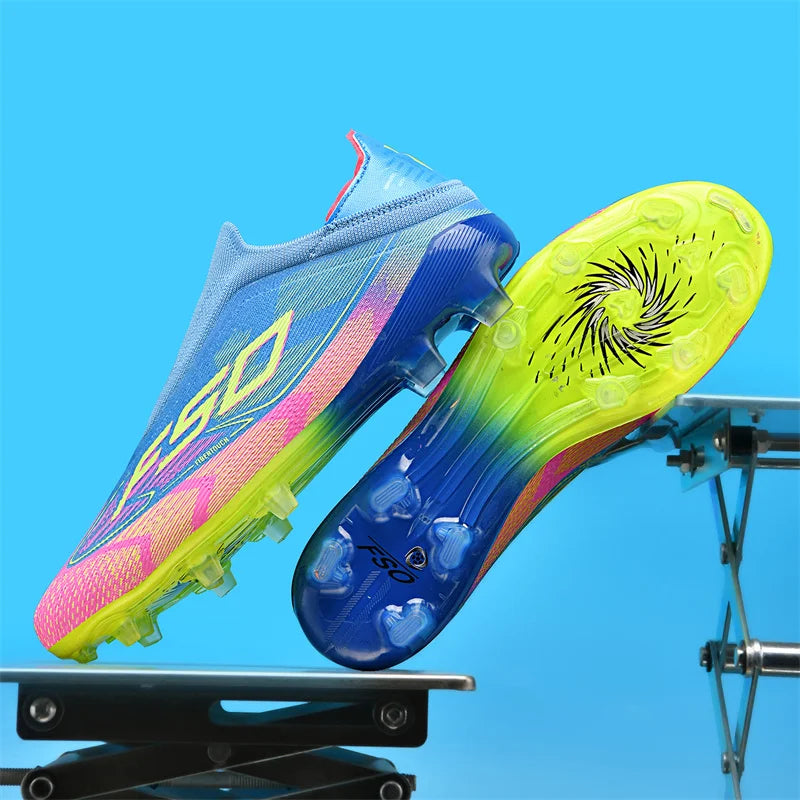 Nuevas botas de fútbol para hombres, zapatos de fútbol antideslizantes de alta calidad, tacos para césped, zapatillas de fútbol sala de alta calidad, zapatillas de deporte para interiores, superventas al aire libre