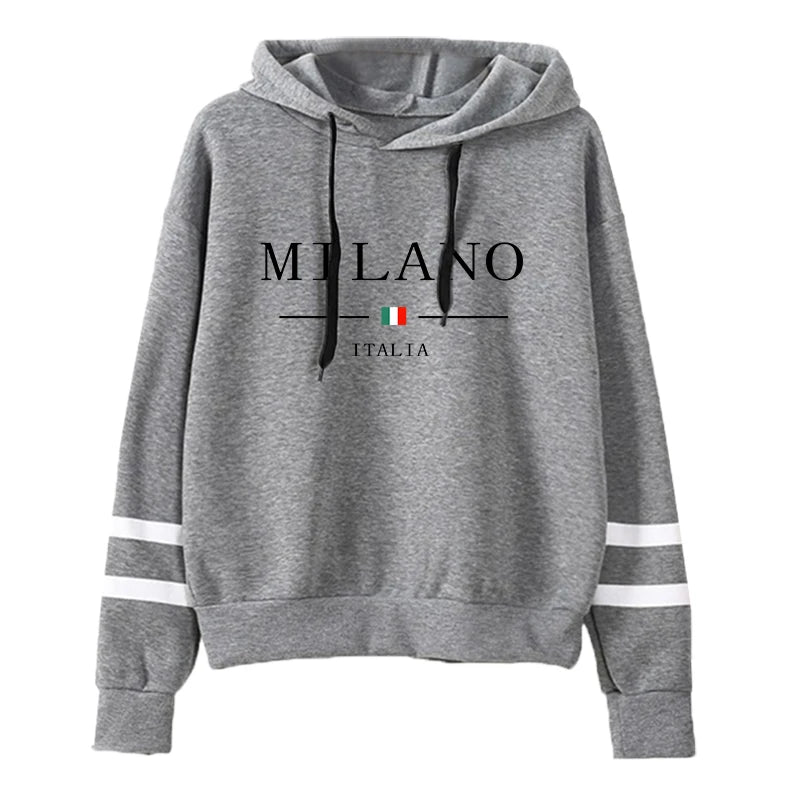 Sudaderas con capucha para mujer, gran oferta, estampado, jerséis versátiles diarios, ropa deportiva para correr a rayas, Tops informales con capucha para mujer