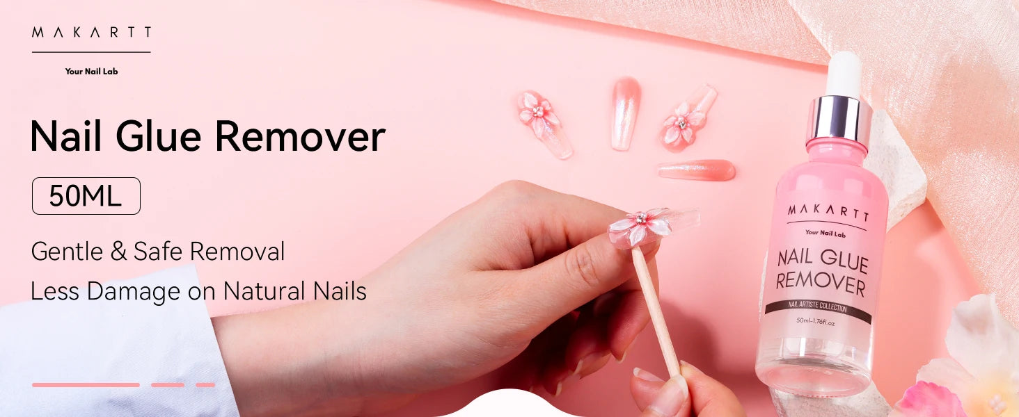 Pegamento para Uñas Makartt Super Fuerte para Uñas Acrílicas, Uñas Postizas, Adhesivo Profesional para Puntas de Uñas, Pegamento para Uñas Adhesivas