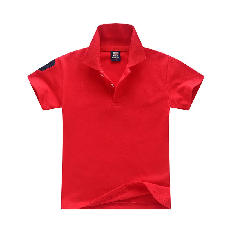 2025 nuevas camisas Polo para niños, camiseta de algodón para niños, ropa para niños, camisetas de manga corta para bebés, camisetas 1-8T