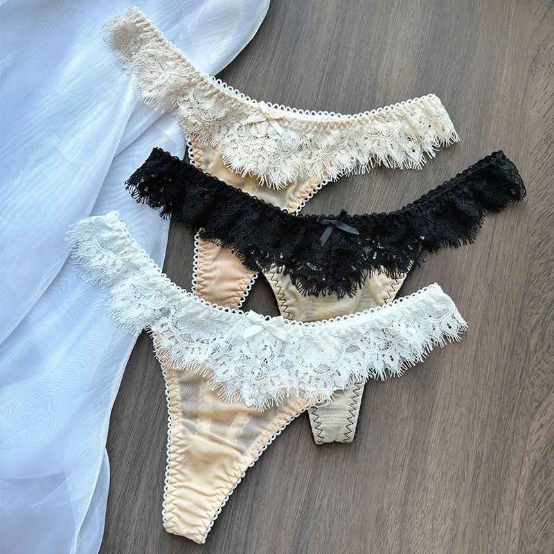 Tangas personalizadas para mujer, tanga con nombre de letra de cristal y espalda en T, Tanga Sexy de encaje personalizado con nombre, ropa interior, bragas