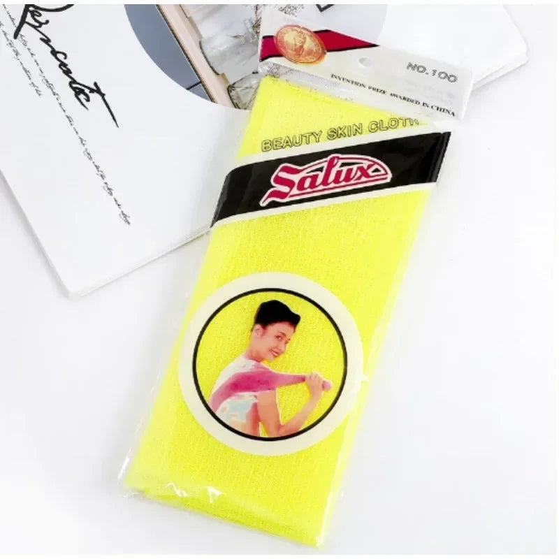 Paño exfoliante de belleza para la piel, toalla japonesa para el baño, Toalla de baño de nailon, toalla para pulir la piel, herramienta para depurar la espalda y el cuerpo