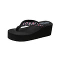 Sandalias planas de estilo étnico para Mujer, Chanclas de estilo bohemio, sandalias de playa