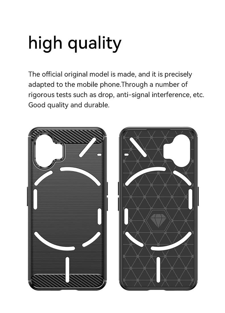 Funda protectora resistente a los golpes para teléfono Nothing, 1, 2