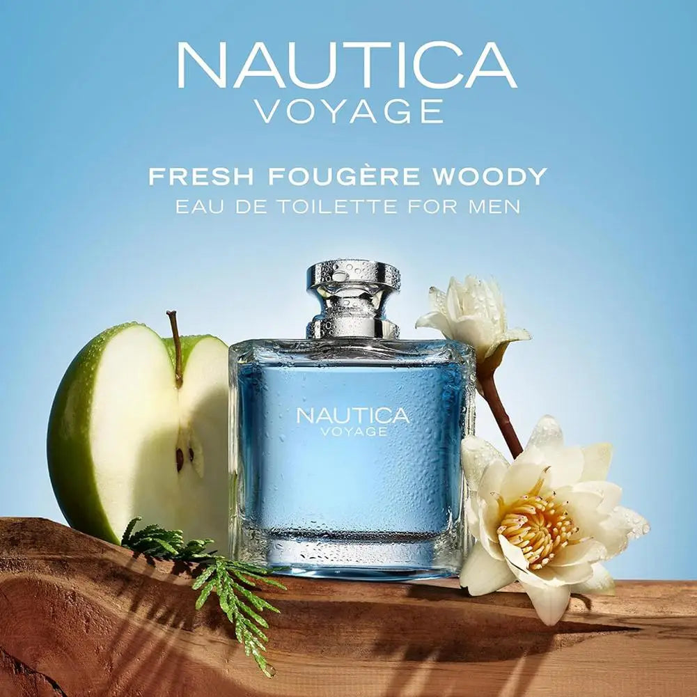 100ML Nautica Voyage Eau De Toilette Para Hombre, Aroma Frutal Fresco y Romántico Para Hombre, Perfume EDP Eau De Toilette Para Hombre