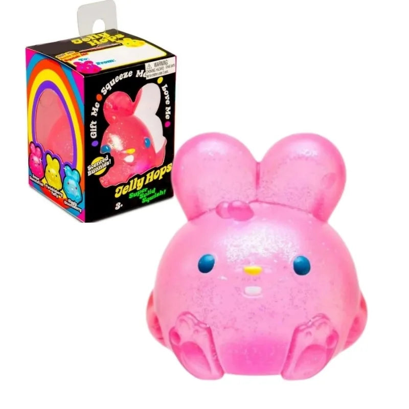 Juguete Sensorial Antiestrés Ice Cube, Conejito Adorable para Aliviar el Estrés, Juguete Blandito para Apretar, Juguetes de Descompresión para TDAH, Regalo.