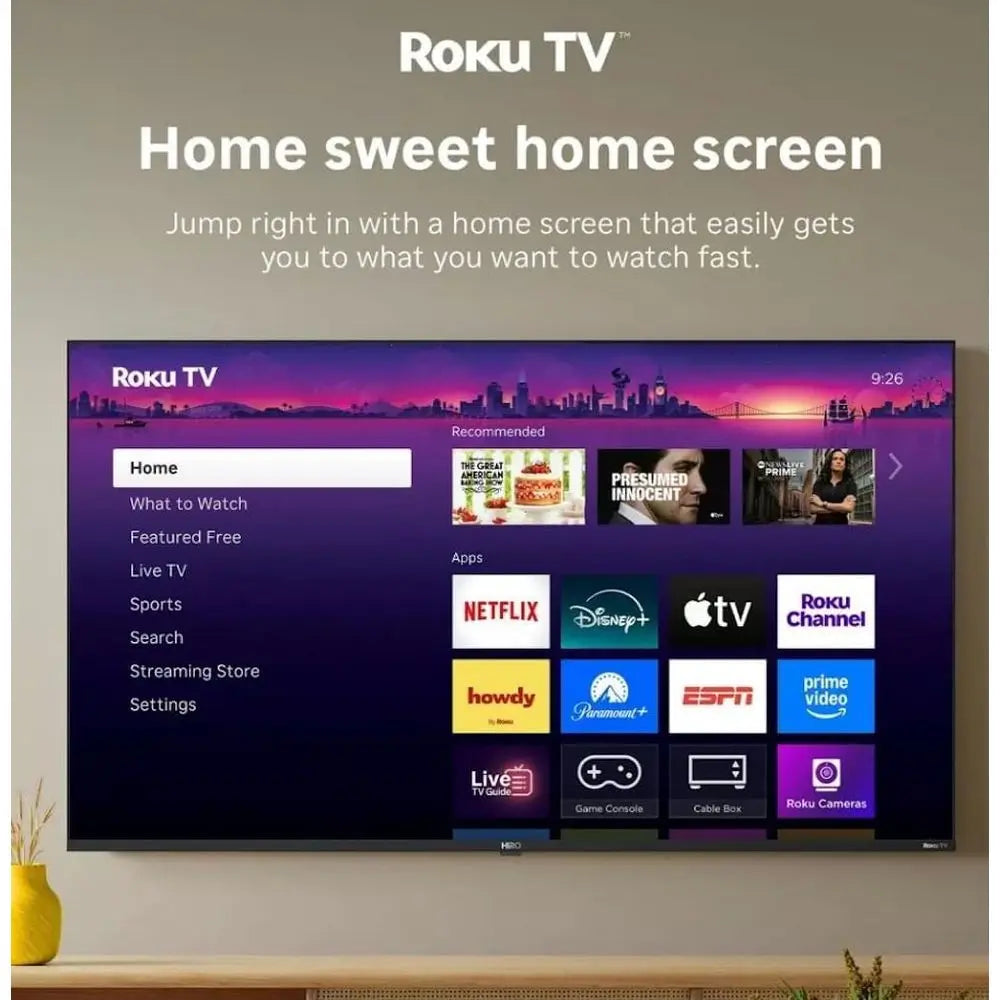 Televisor Inteligente Hiro TV de 40 Pulgadas, 1080p Full HD con Audio Dolby para Streaming, LED de Iluminación Directa, con Wi-Fi, Bluetooth, 3 Puertos HDMI - H40C3C
