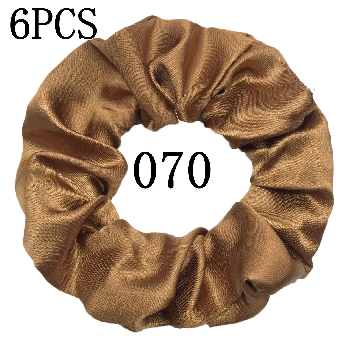 6 unids/lote, bandas para el pelo, lazos, cuerdas, soporte para cola de caballo para mujeres o niñas, accesorios, tocados de satén, Color sólido 100