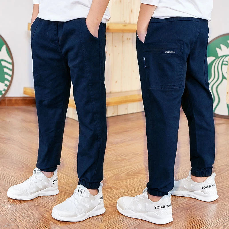 Primavera otoño pantalones de algodón para niños pantalones para niños pantalones deportivos casuales para niños 3 4 5 6 7 8 9 10 11 12 13 años ropa para niños adolescentes