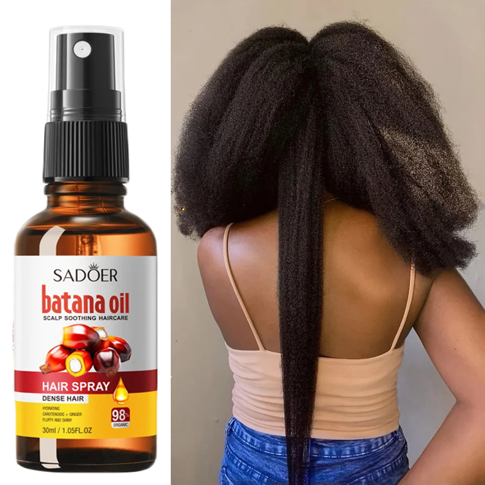 Spray para el crecimiento del cabello Batana, anticaída, pérdida de cabello, tratamiento dañado del cuero cabelludo, aceite de suero, nutre las raíces, cuidado de la salud del cabello de crecimiento rápido