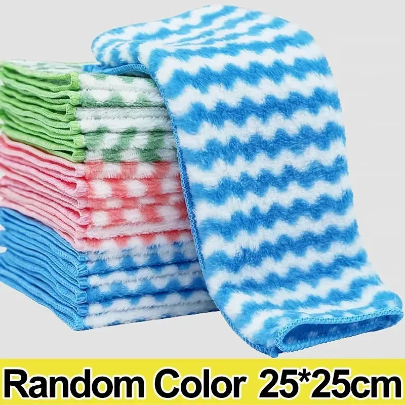 Toalla de cocina de 5/10/20 piezas, juego de paño de limpieza gris claro de fibra ultrafina, paño absorbente, suave y quitamanchas